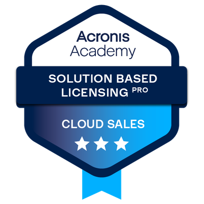 Acronis Academy – PSA Pro (Cloud Sales)
